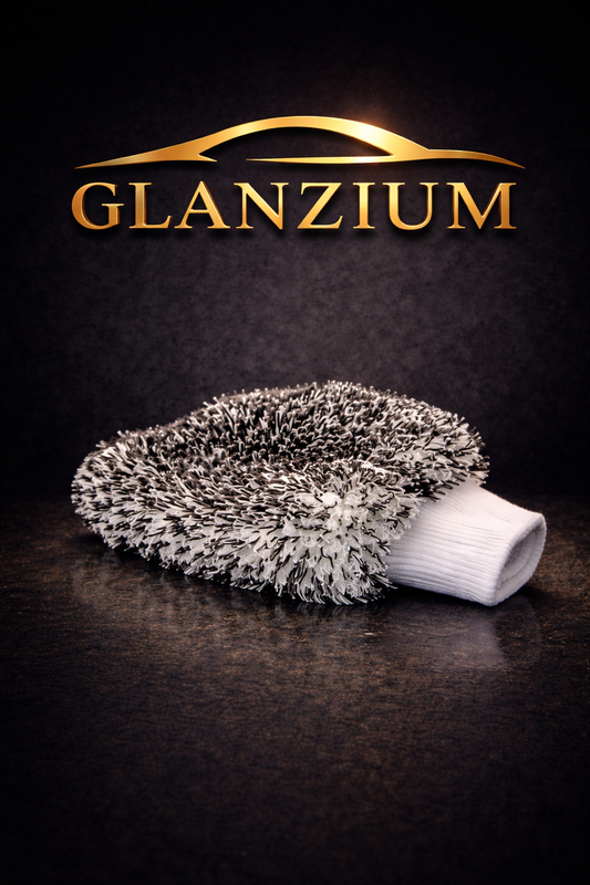 GLANZIUM® Mikrofaser Waschhandschuh – Waschhandschuh für kratzfreie Fahrzeugpflege